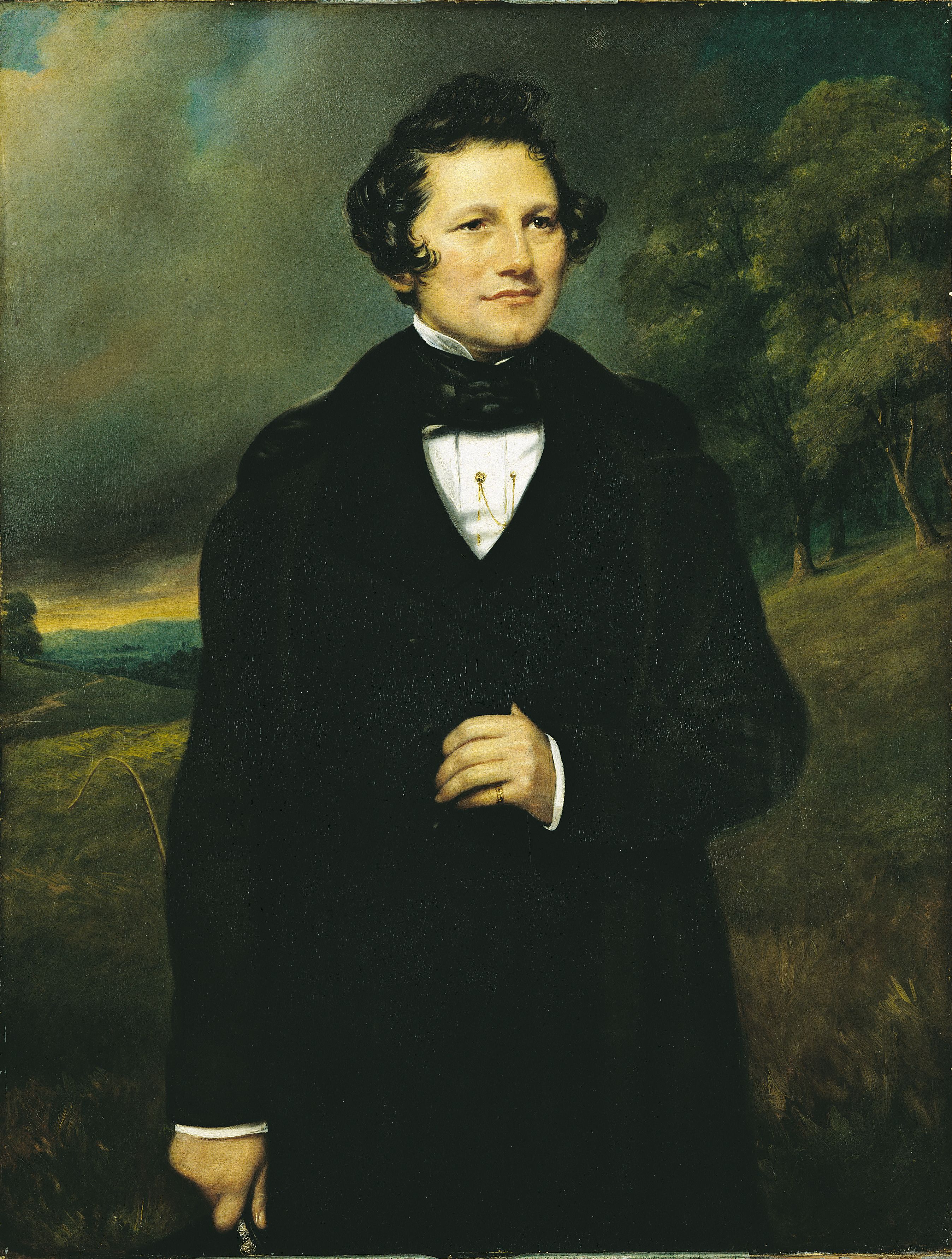 Painting portraying Thomas Holloway